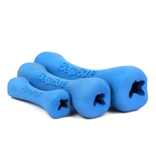BECO BONE - Osso in gomma naturale | Blue - Small (main product photo)