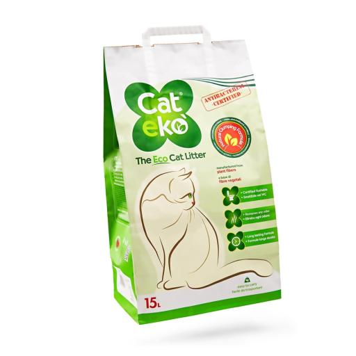 Catekò - Lettiera Vegetale Ecologica per gatti (15 Litri)