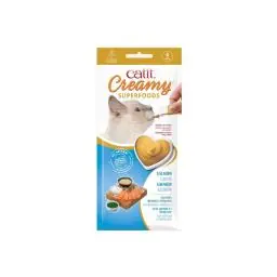 Immagine principale del prodotto Catit - Creamy Superfoods - Salmone con Quinoa e Spirulina (4 Sticks x 10g)