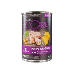 Immagine principale del prodotto Wellness CORE - CAN 95% - Pollo/Tacchino & Zucca - Cuccioli - 400gr.
