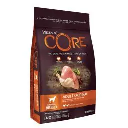 Wellness CORE - Cibo Secco Per Cani - Tacchino e Pollo - Adulti - 10kg Immagine principale del prodotto Wellness CORE - Cibo Secco Per Cani - Tacchino e Pollo - Adulti - 10kg