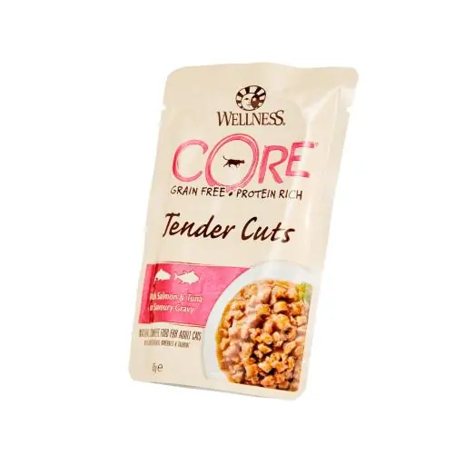 Wellness CORE - Tender Cuts - con Salmone & Tonno - 85gr. (main product photo)