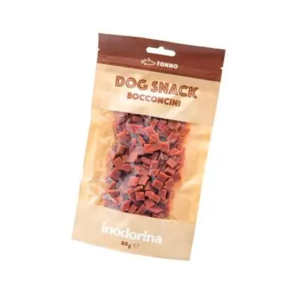 Immagine principale del prodotto Inodorina - Dog Snack - Bocconcini Tonno - 80gr. disponibile presso il nostro store online mypetmall.net.