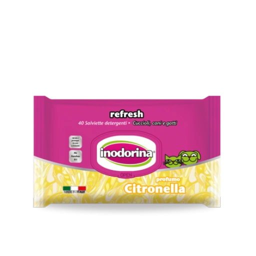 Inodorina - Salviette Refresh - 40pz - Citronella (main product photo)