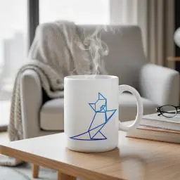 Immagine principale del prodotto Tazza Origami SORA (350ml) | Personalizzabile 