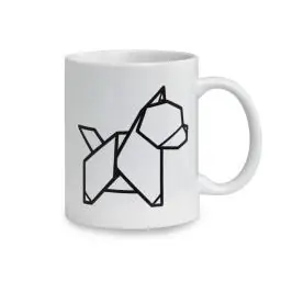 Immagine principale del prodotto Tazza Origami Dog(350ml) | Personalizzabile 