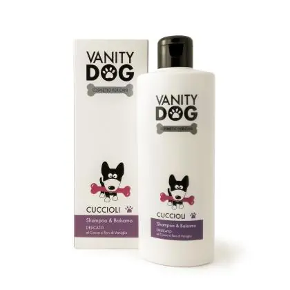 Immagine principale del prodotto Vanity Dog - Shampoo & Balsamo Per Cani - Delicato - Cuccioli - 200ml disponibile presso il nostro store online mypetmall.net.