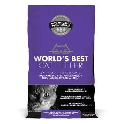 Immagine principale del prodotto World's Best Cat Litter - Lettiera Vegetale Per Gatti - Lavanda - 6.35kg disponibile presso il nostro store online mypetmall.net.