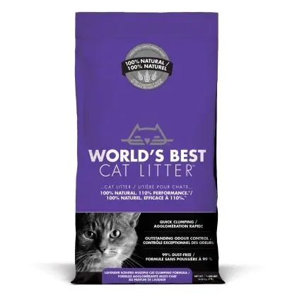 Immagine principale del prodotto World's Best Cat Litter - Lettiera Vegetale Per Gatti - Lavanda -3.18kg disponibile presso il nostro store online mypetmall.net.