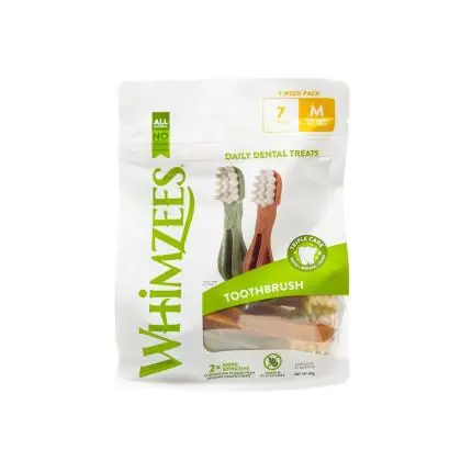 Immagine principale del prodotto Whimzees - Snack Dentale - Spazzolino - Medium - Busta 7pz disponibile presso il nostro store online mypetmall.net.